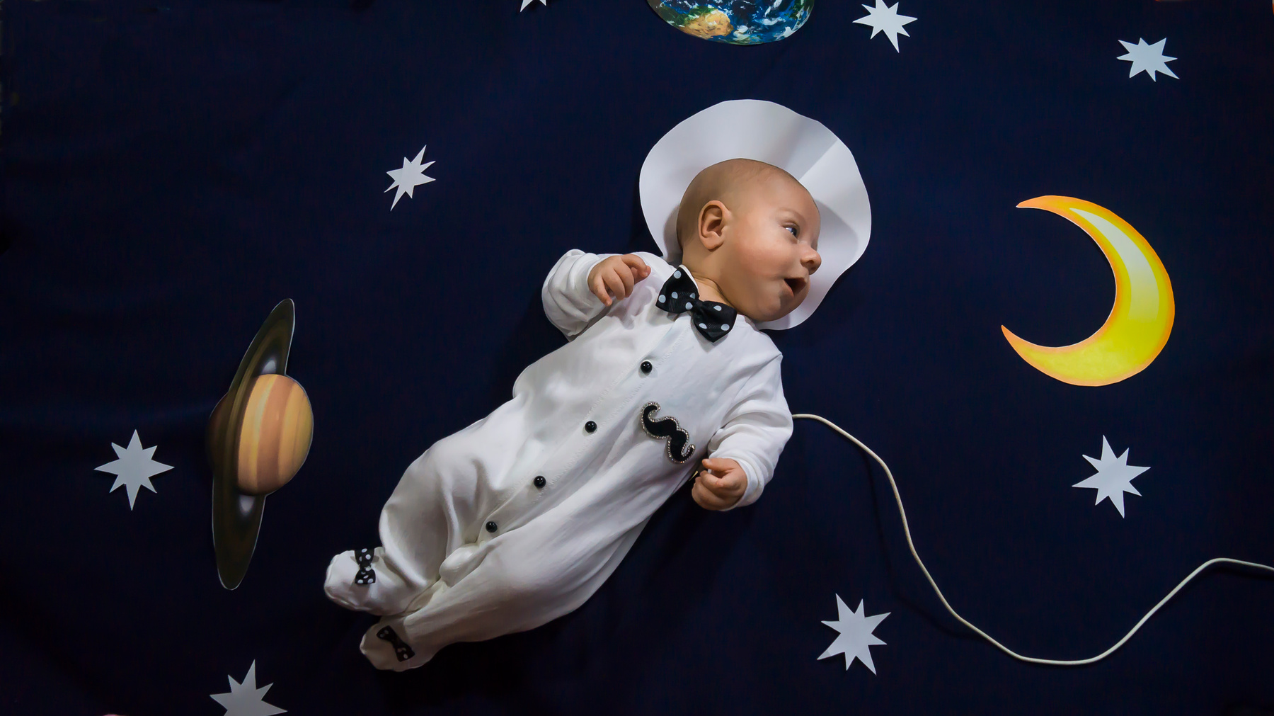 Малыш-космонавт Ребенок космос луна звезды