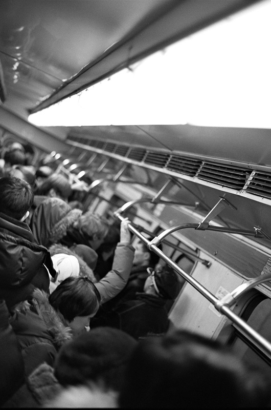 riding on the metroo 