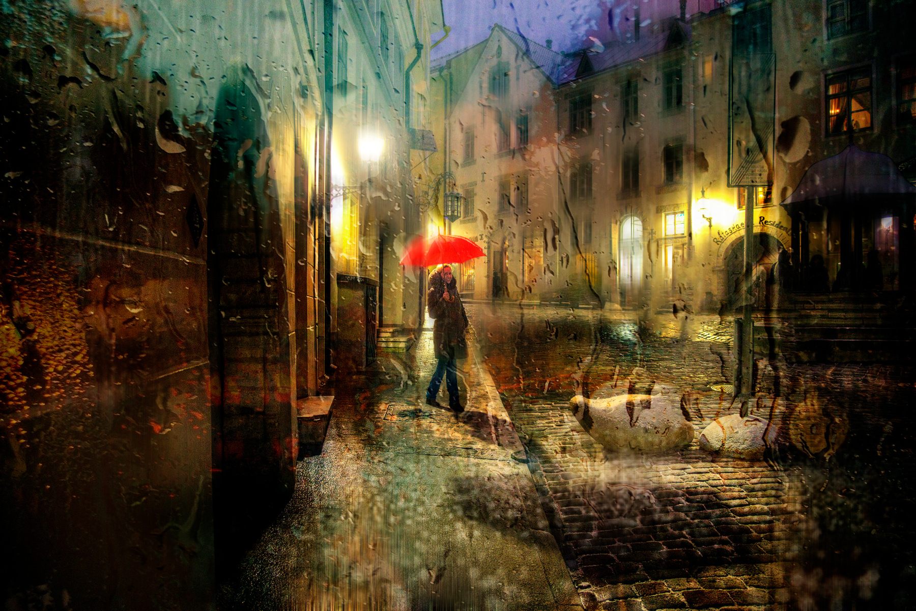 зимний дождь в Таллинне... 