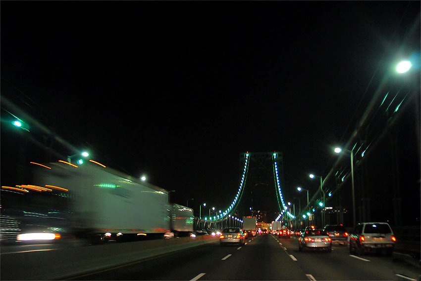 GWB in the night... Мост