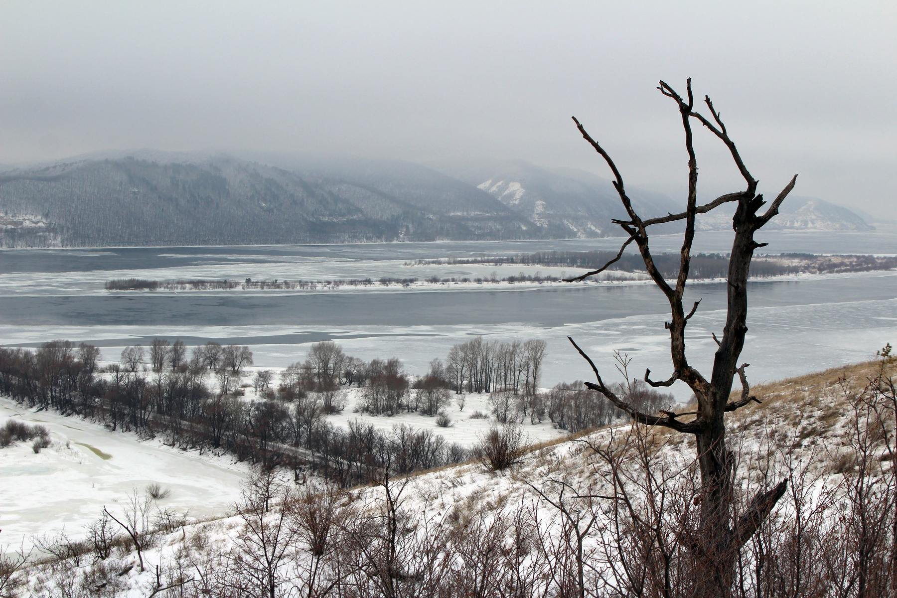 Январское утро на горе Тип-Тяв пейзаж природа nature canon горы Волга
