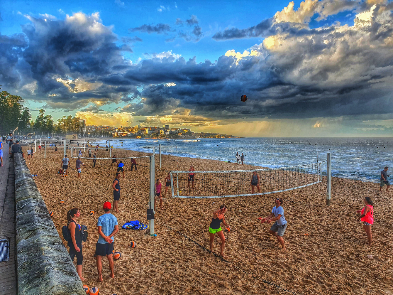 *** пляжный волейбол пляж Сидней Австралия