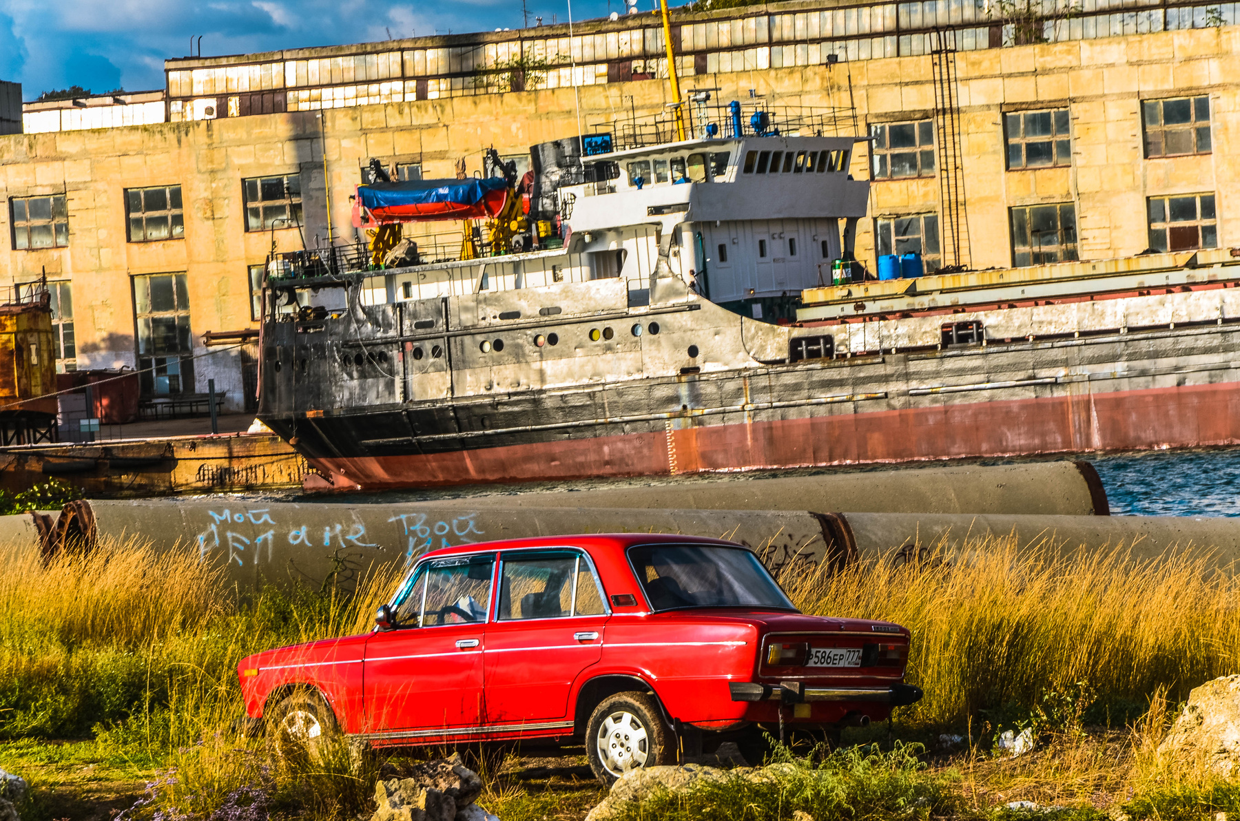 Изнанка Севастополя Севастополь порт бухта док авто корабль