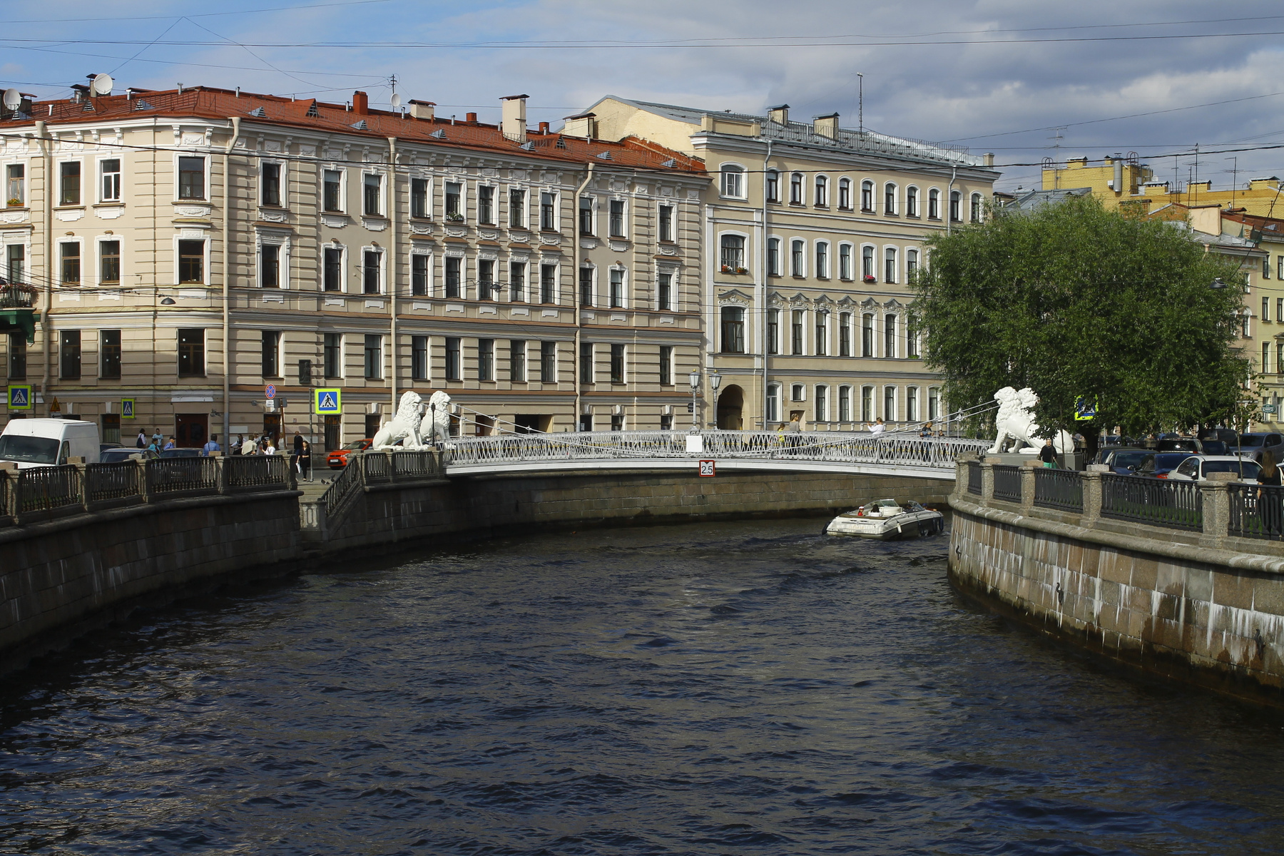 Вид на Львиный мост в Санкт-Петербурге Санкт-Петербург