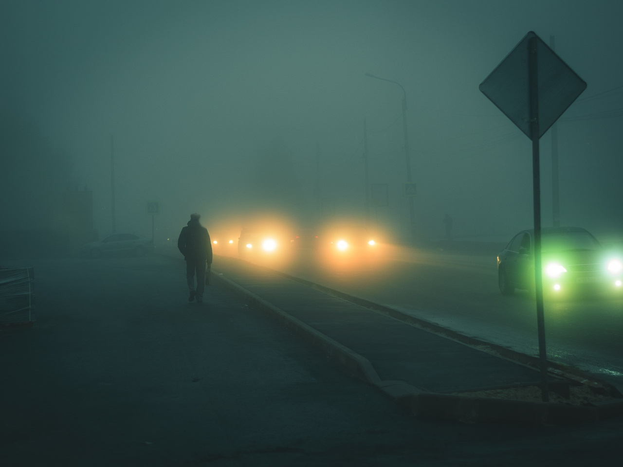 *** туман город уличная фотография