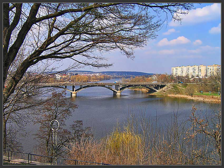 Весна над Бугом весна, река, мост
