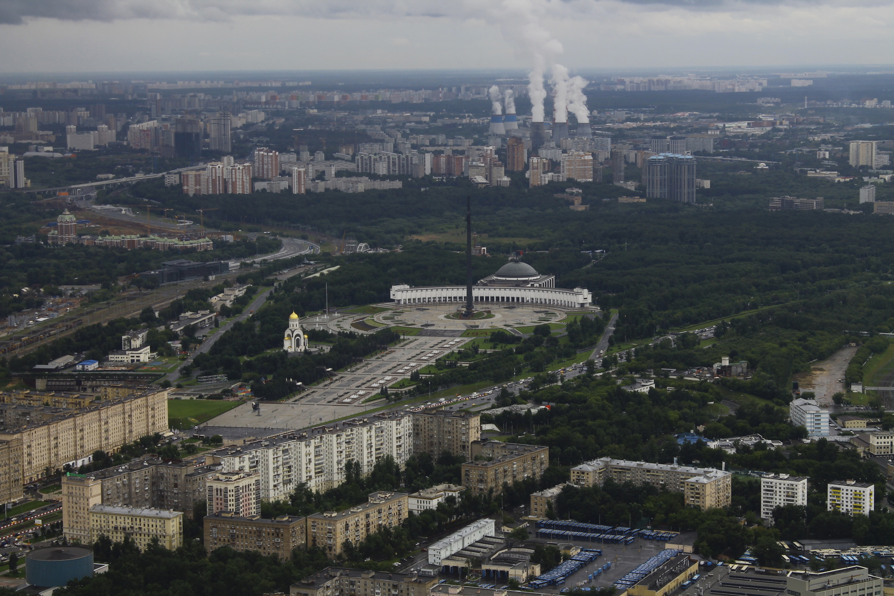 Вид на Москву с Башни "Око" Москва