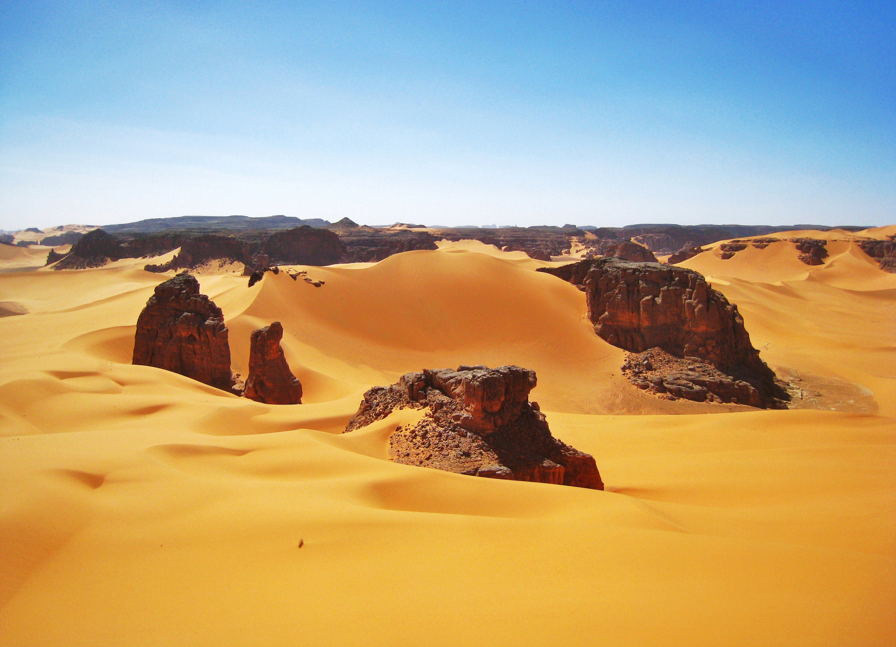Сахара. Пустыня озеро природа скалы