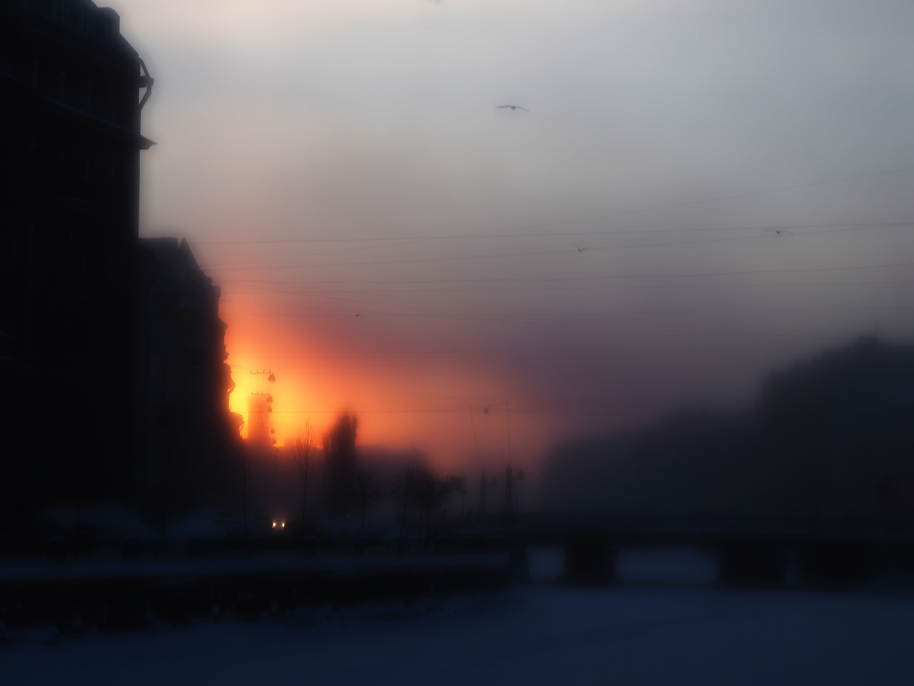 *** Санкт-Петербург мистический зима закат