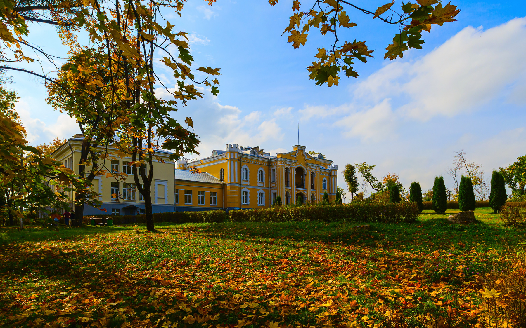 Краски осени осень усадьба дворец