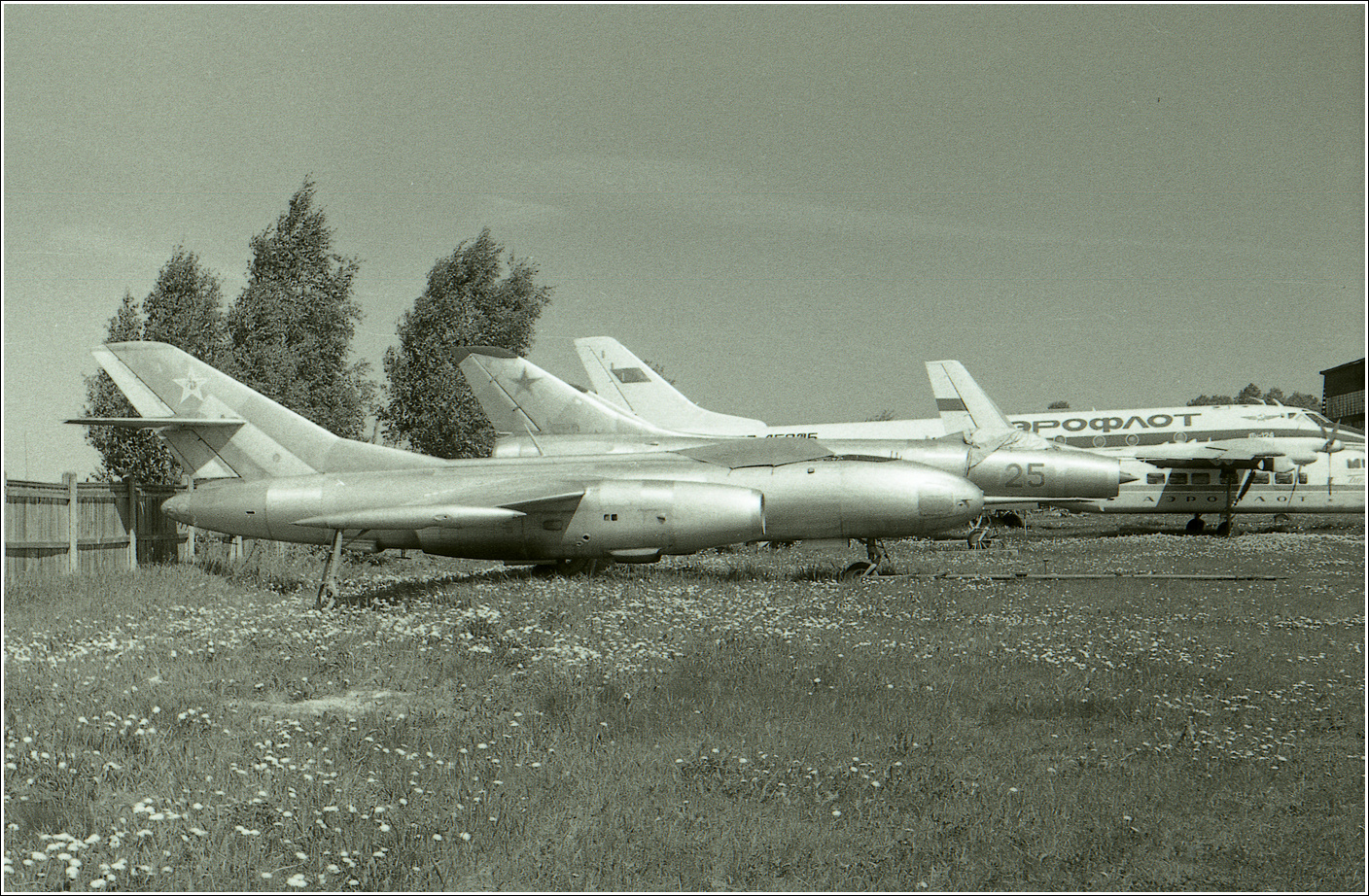 Як-25РВ Як-25РВ авиация самолет стоянка музей Монино 1986