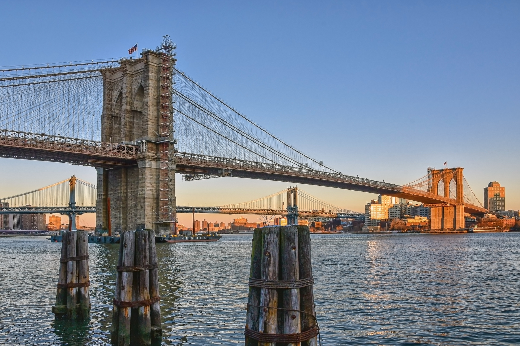 Бруклинский мост на закате 