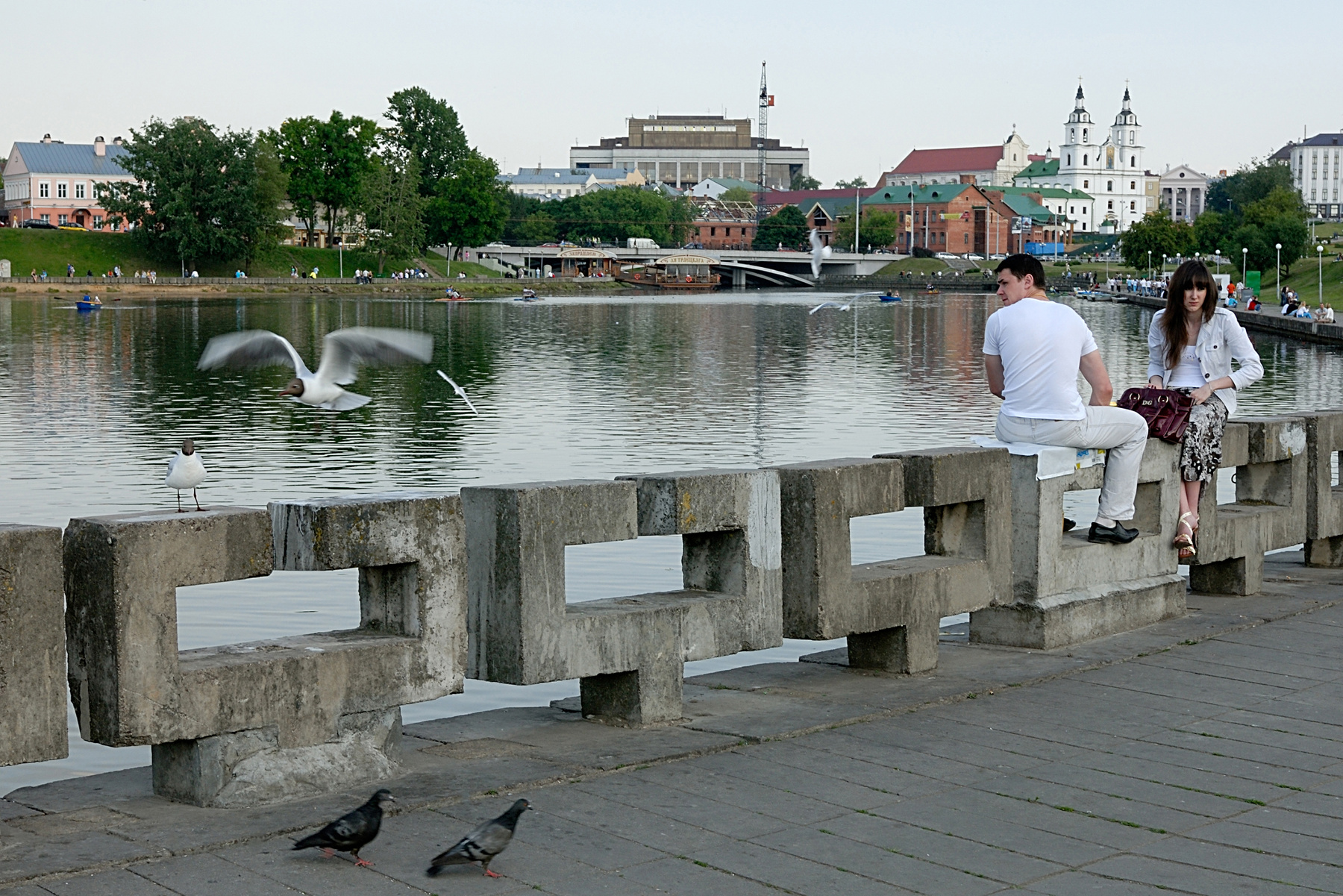 Вечерком на реке... Беларусь Минск река Свислочь репортаж