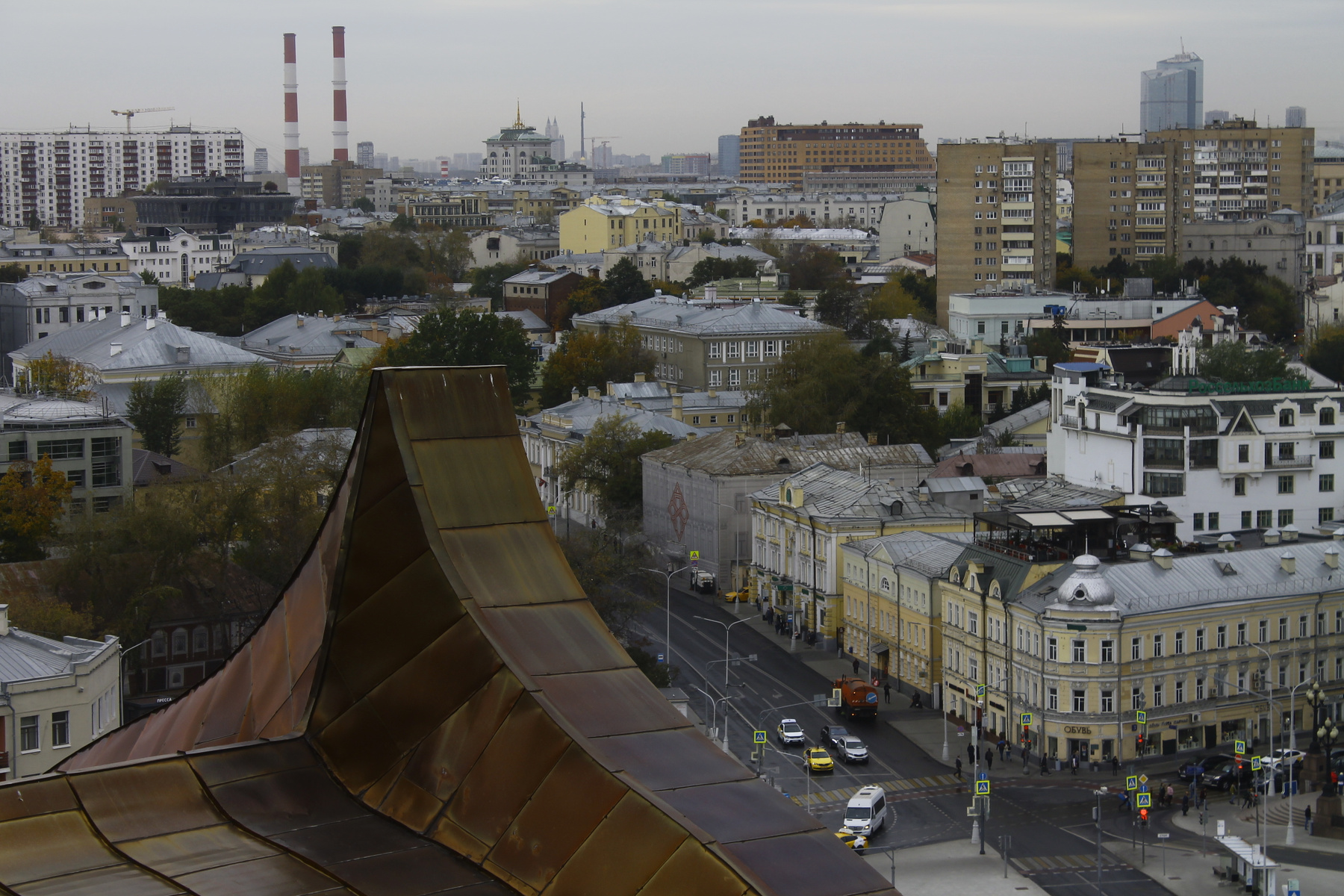 Вид на Москву с Храма Христа Спасителя Москва