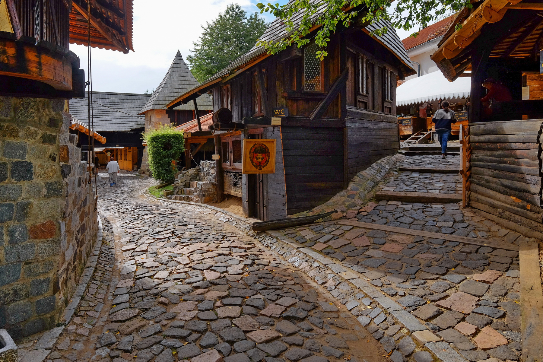 Средневековая деревня Ботаникус Чехия
