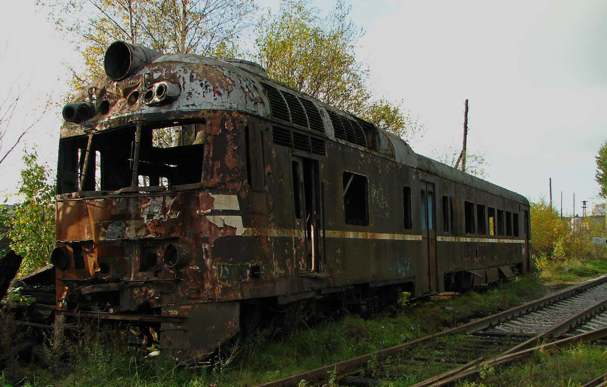 Фотография Остатки головного вагона дизель-поезда Д1 в депо Выборг из  раздела техно #5582660 - фото.сайт - sight.photo