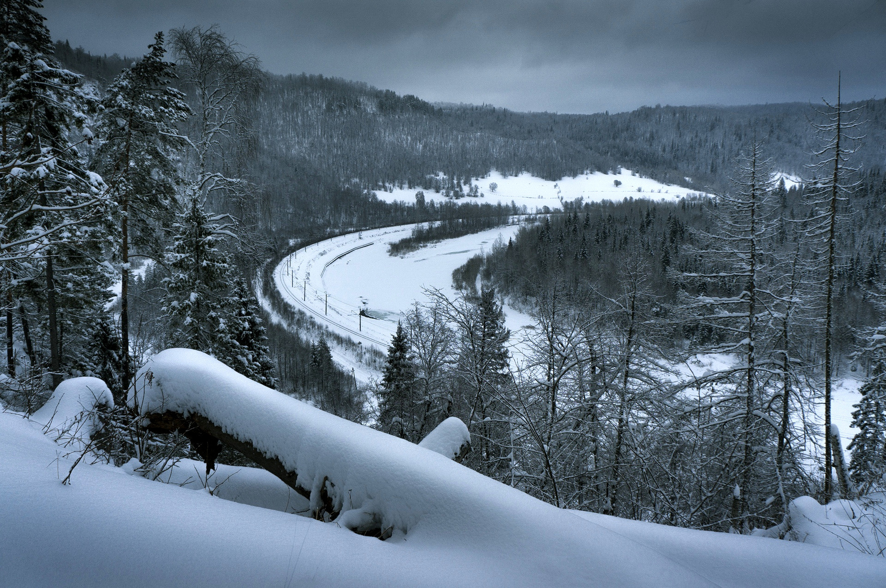Зимний Инзер зима природа река снег леса горы