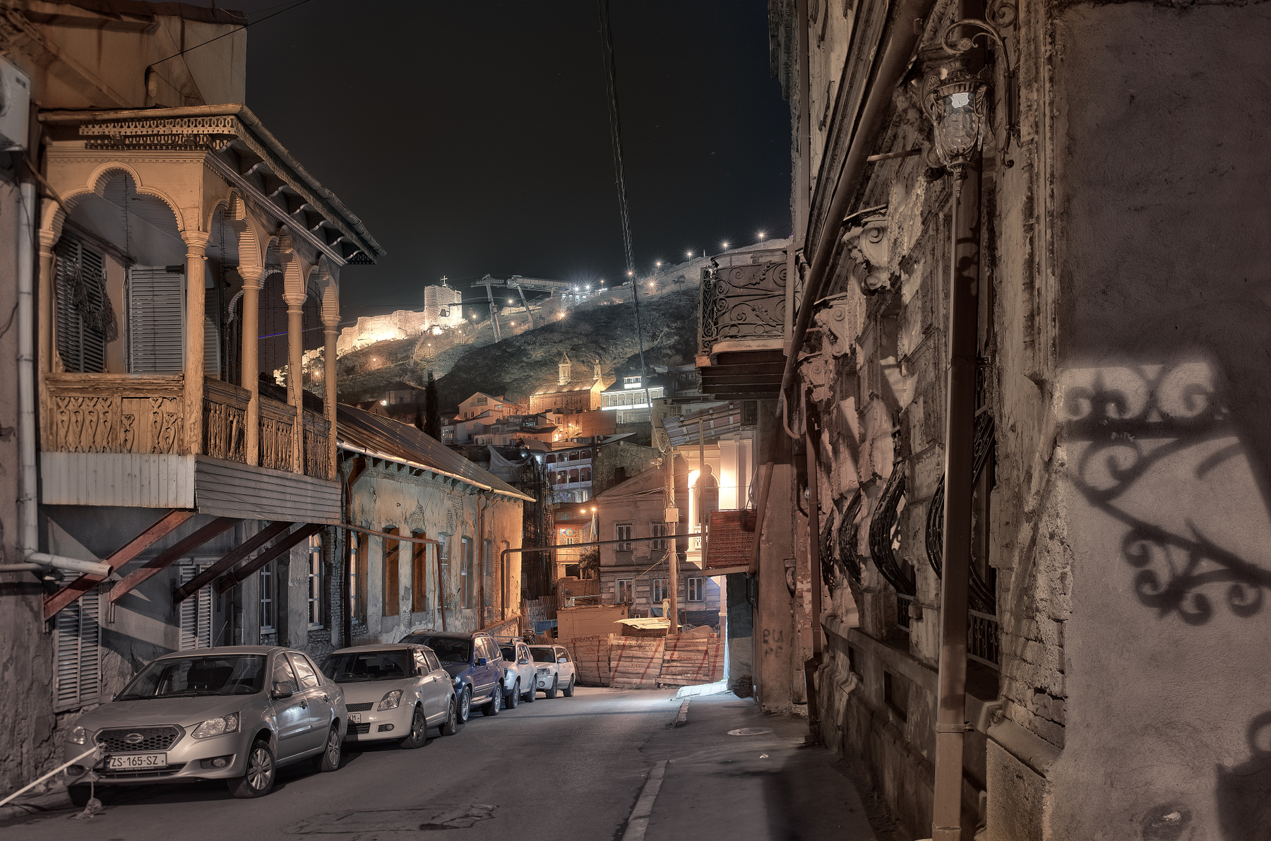 Вечер старого Тбилиси Грузия старый Тбилиси город вечер улица ночь