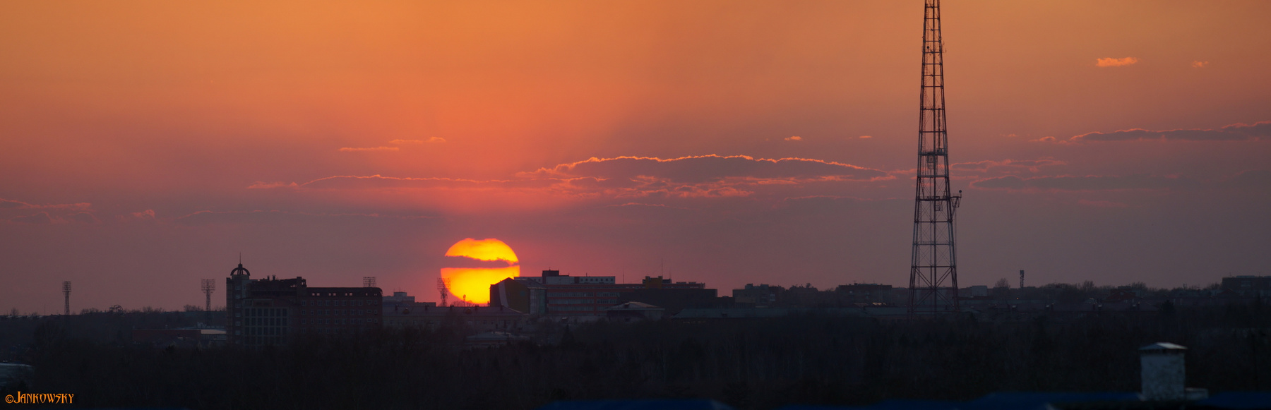 Пекло  26.04.21 омск панорама закат пекло солнце canon fd 300mm f2.8l
