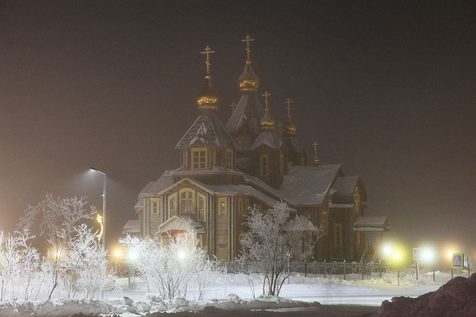 Храм Святой Троицы зимой Пермь