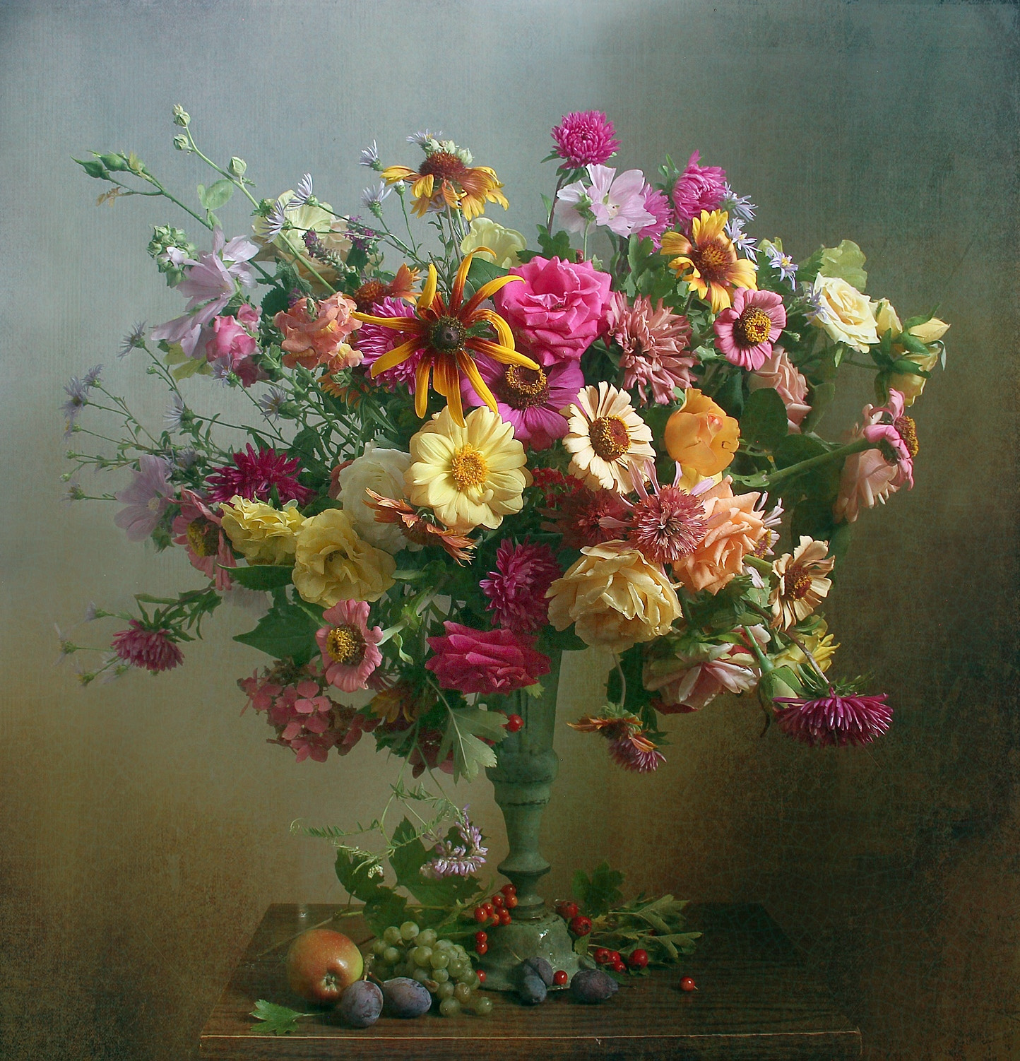 И льётся музыка цветов Натюрморт лето букет цветов в вазе