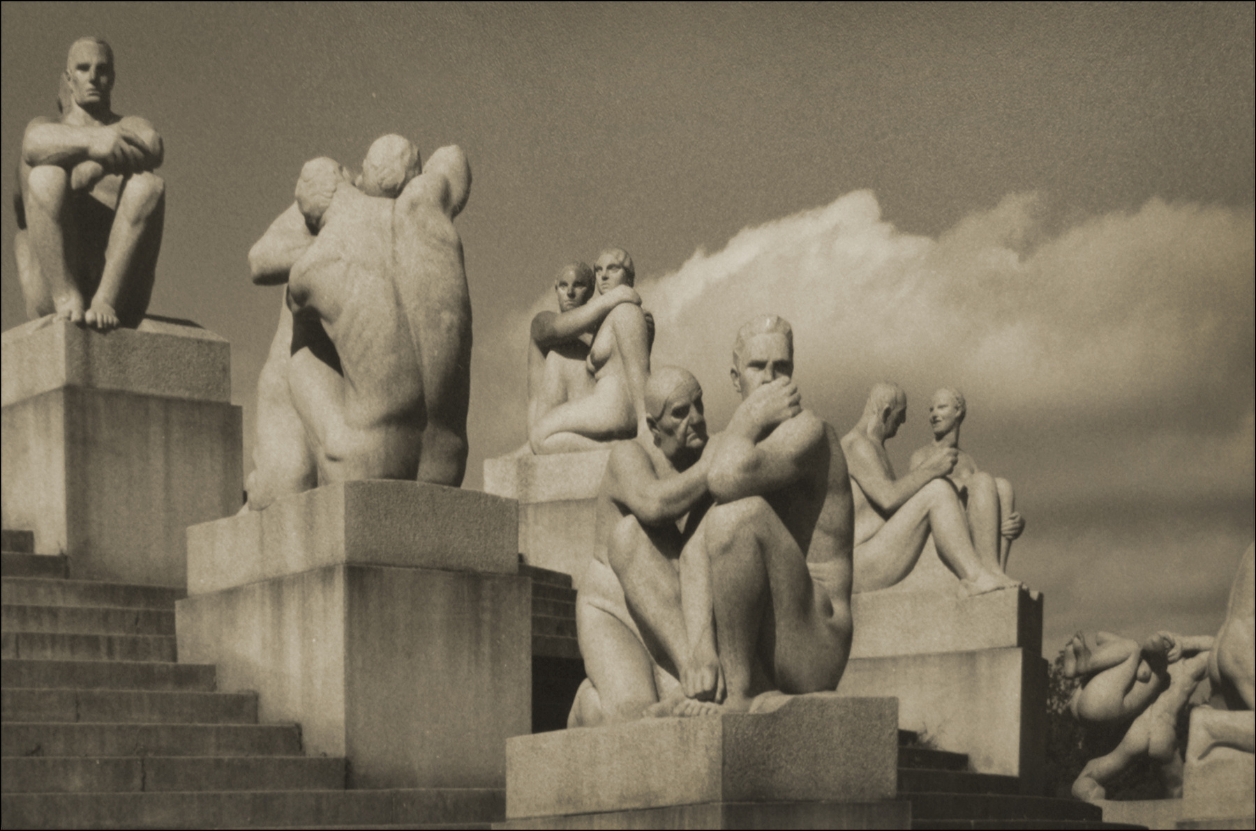 Парк скульптур Вигеланда в Осло 