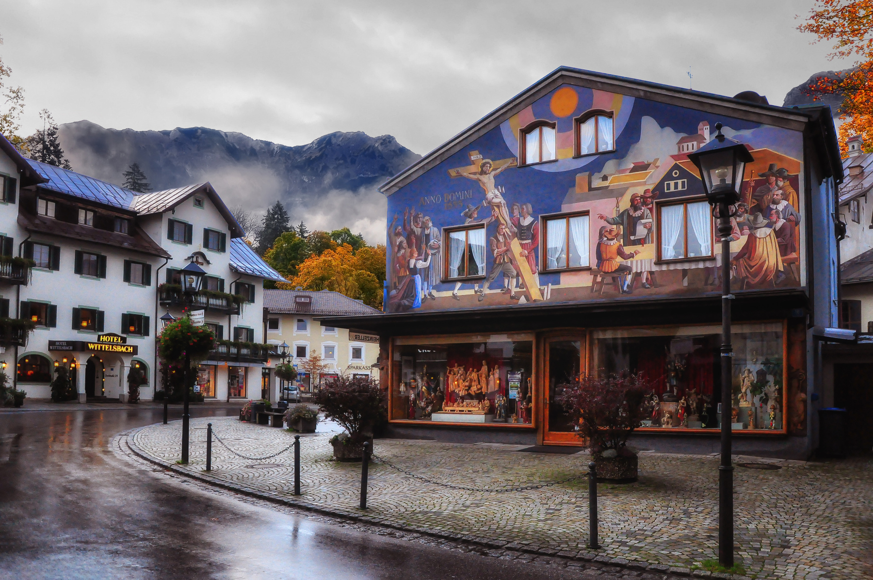 Расписные дома Баварии Альпы роспиь Бавария
