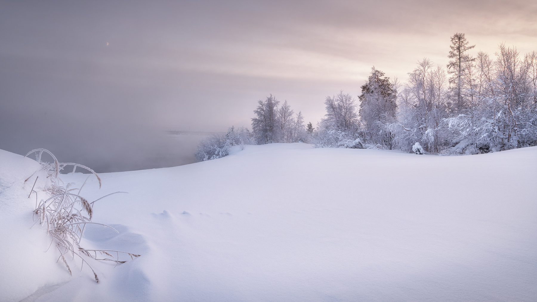 Сказочный Север Ноябрьск ЯНАО закат снег зима 2020 озеро