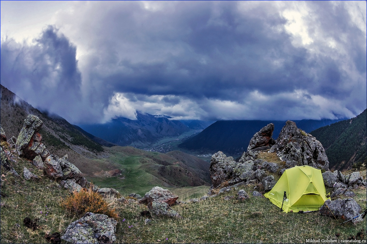 Ночёвка над Учкуланом #2 Кавказ горы