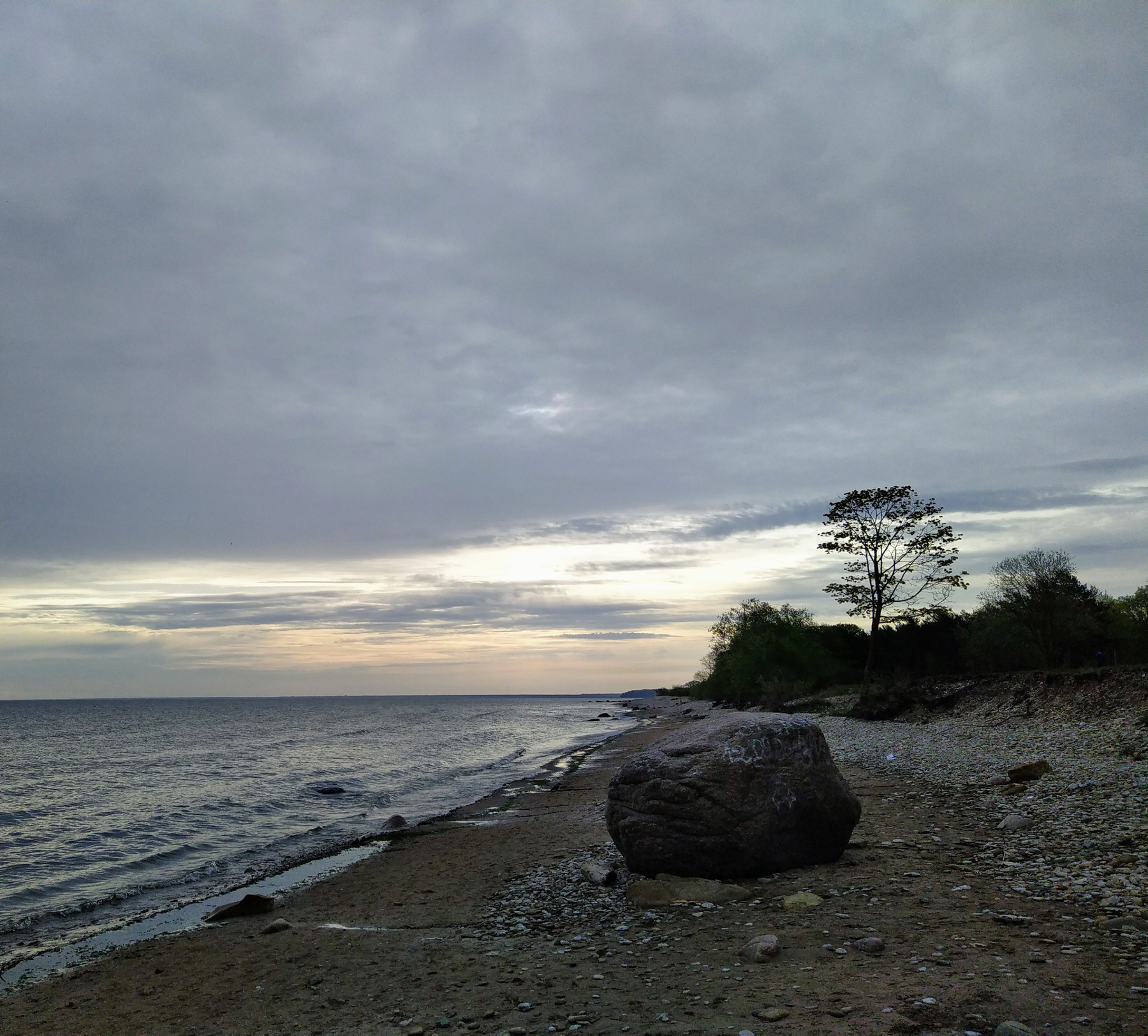 Берег Финского залива, Силламяэ, Эстония. Море