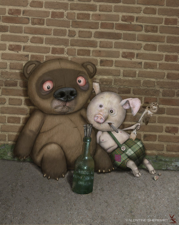 Прощай детство, или На грани... Медведь,свинья,бутылка,сомнения...