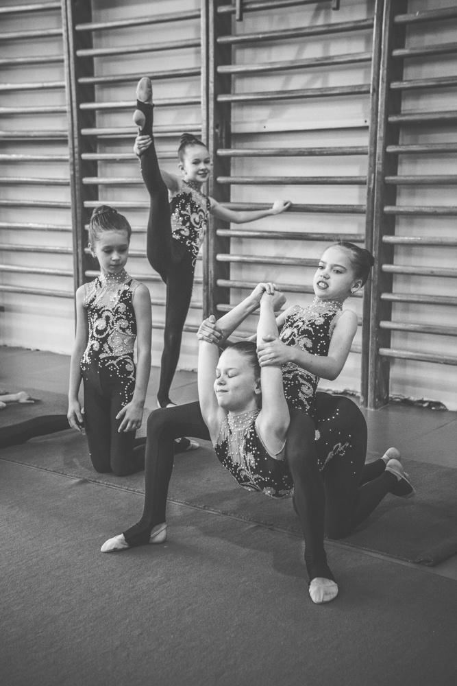 Разминка гимнастика спорт дети гибкость