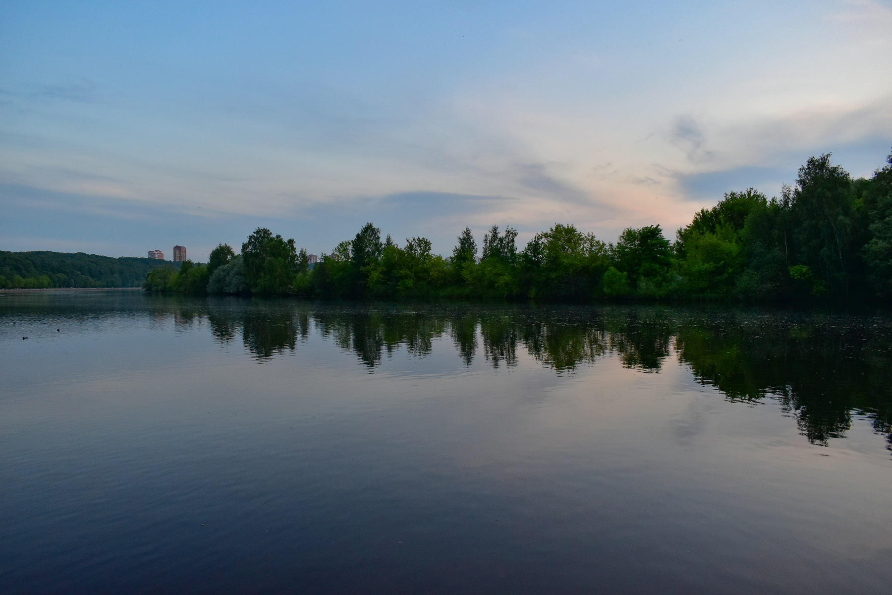 Звуковая волна заката Москва-река Филевский парк закат пейзаж