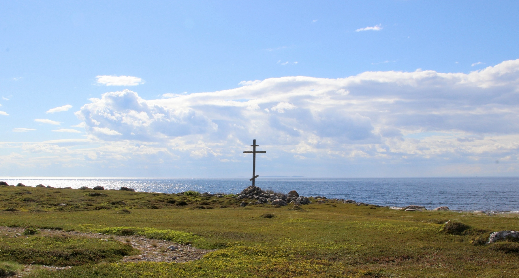 Поклонный крест Большого Заяцкого острова белое море соловецкие острова остров большой заяцкий