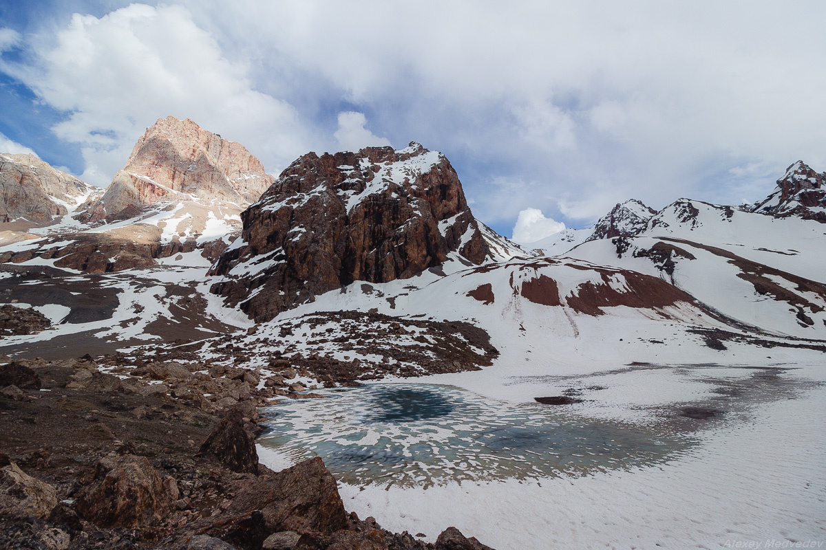 Мутные озера горы скалы Таджикистан фаны перевал горное памир замок энергия чимтарга mountains Tajikistan