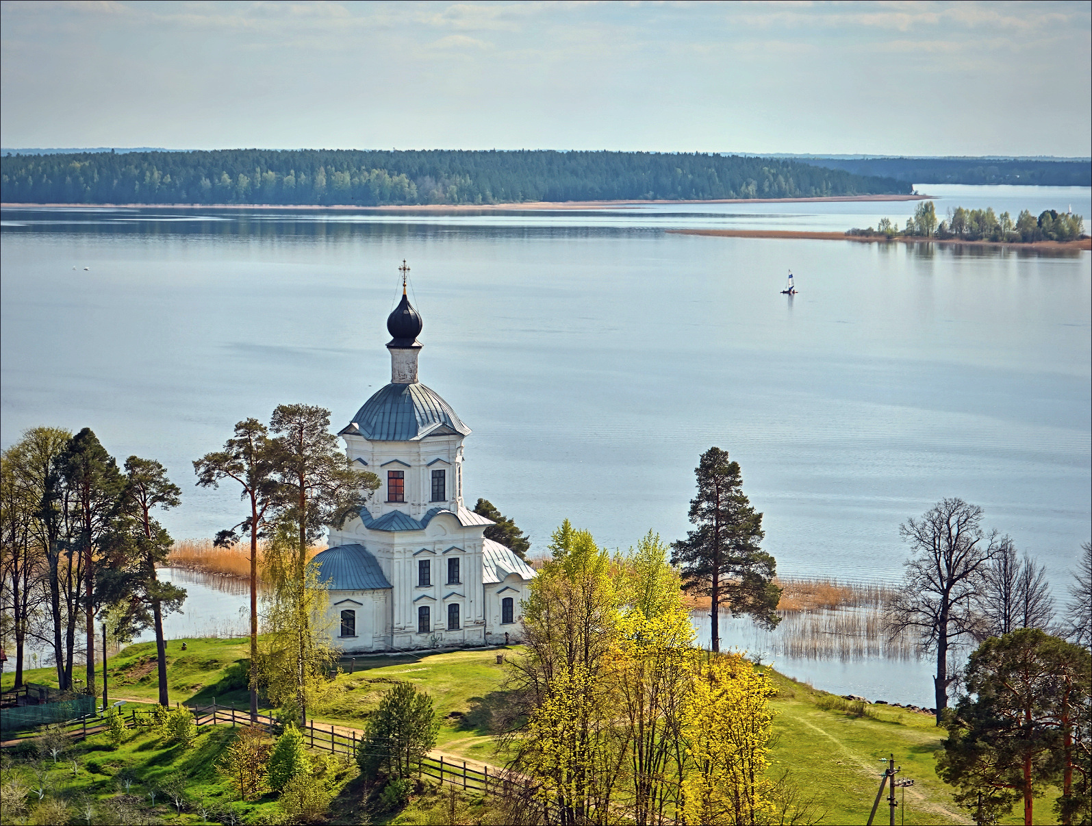 *** Тверская область весна Селигер остров монастырь озеро