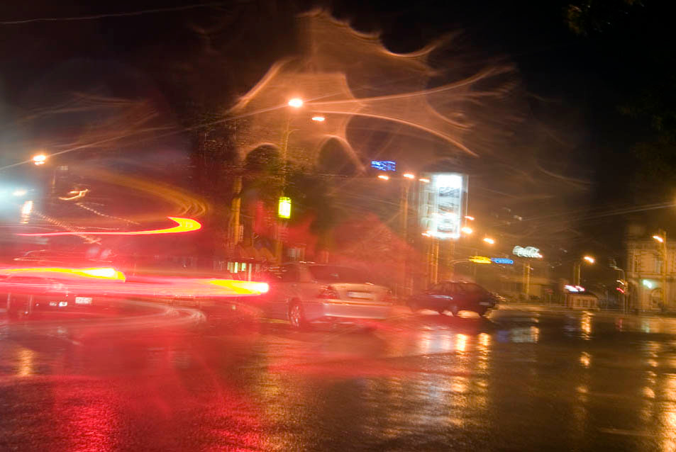 Dozdlivij vecher. koshice slovakia rain dozdj vecher night