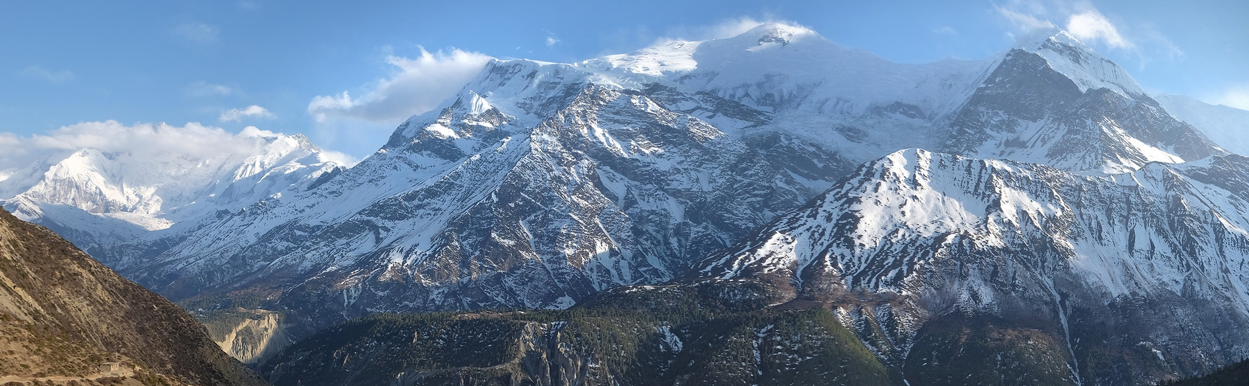 Лестница в небо Непал Гималаи горы трек Аннапурна