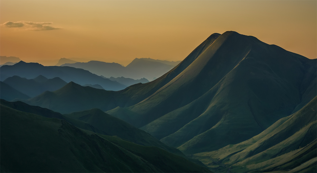 Восточный Кавказ панорама небо облака природа кавказ пейзаж закат дагестан весна вечер