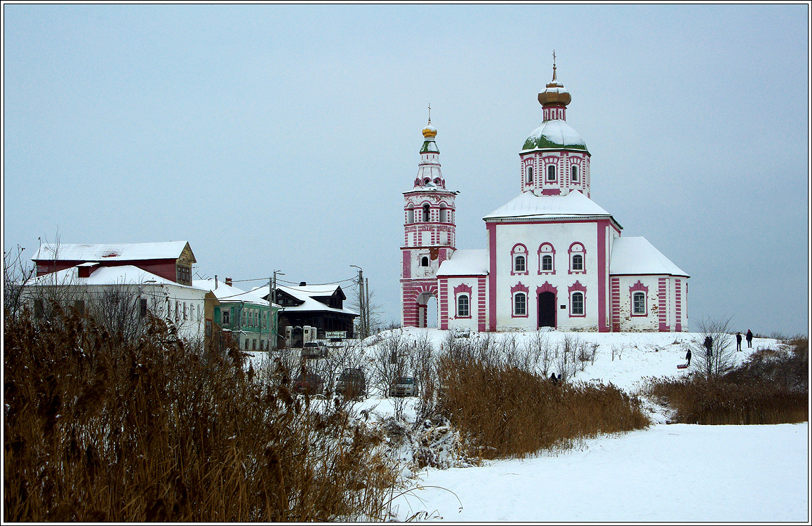 Пейзаж с церковью Владимирская область Суздаль церковь Илии Пророка Иванова гора