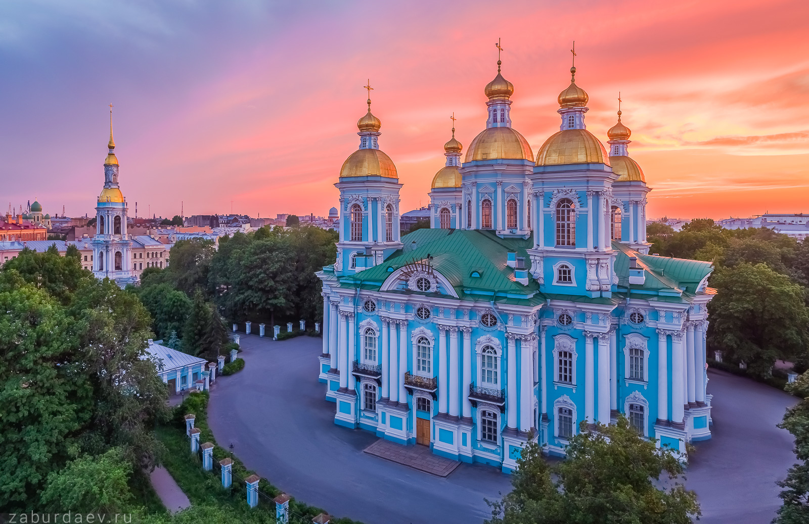 Никольский собор россия петербург вечер лето закат