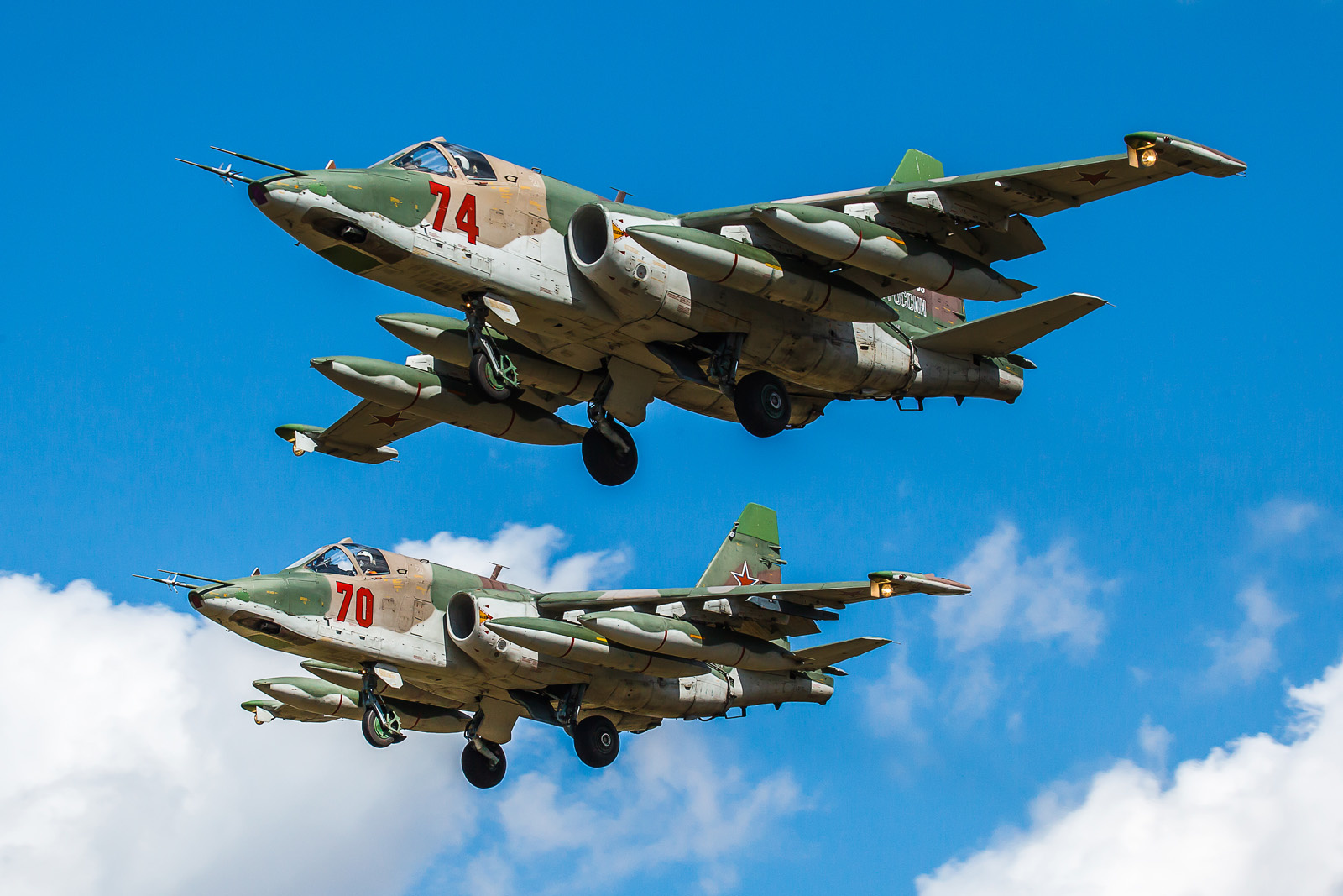 Пара авиабаза Кубинка Су-25 репетиция Парад