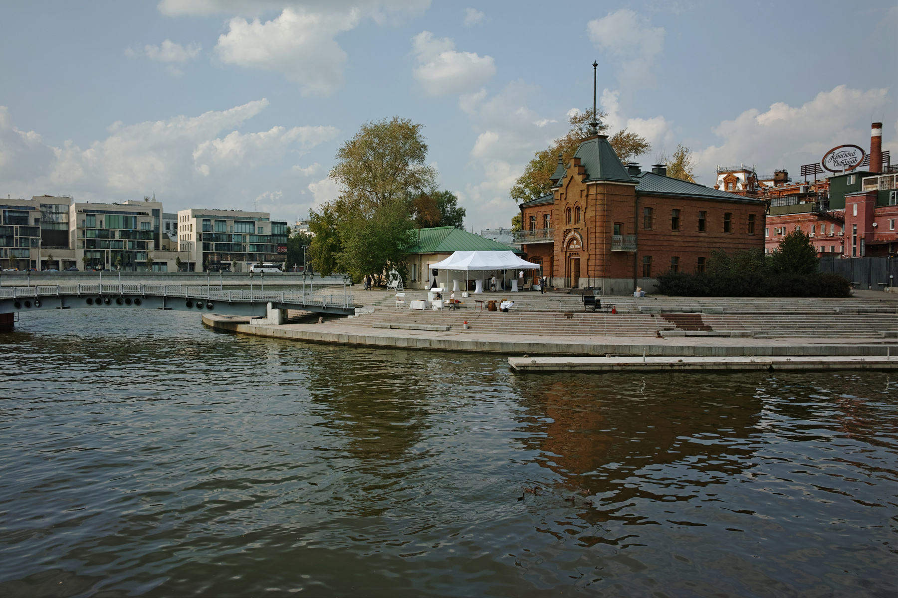 Стрелка город Москва река канал Водоотводный Стрелка