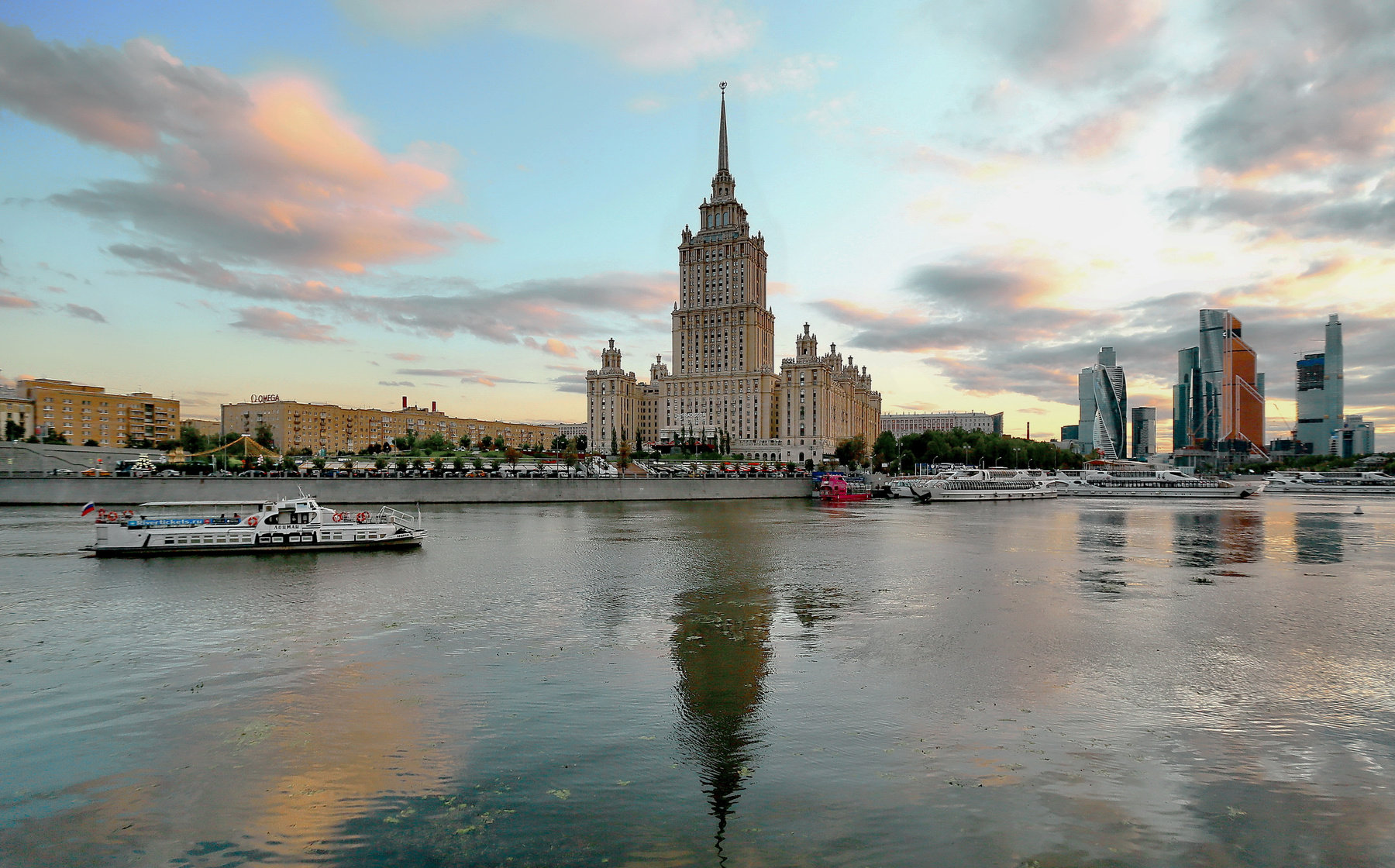 *** теплый вечер на реке... прогулки река Москва вечер тепло