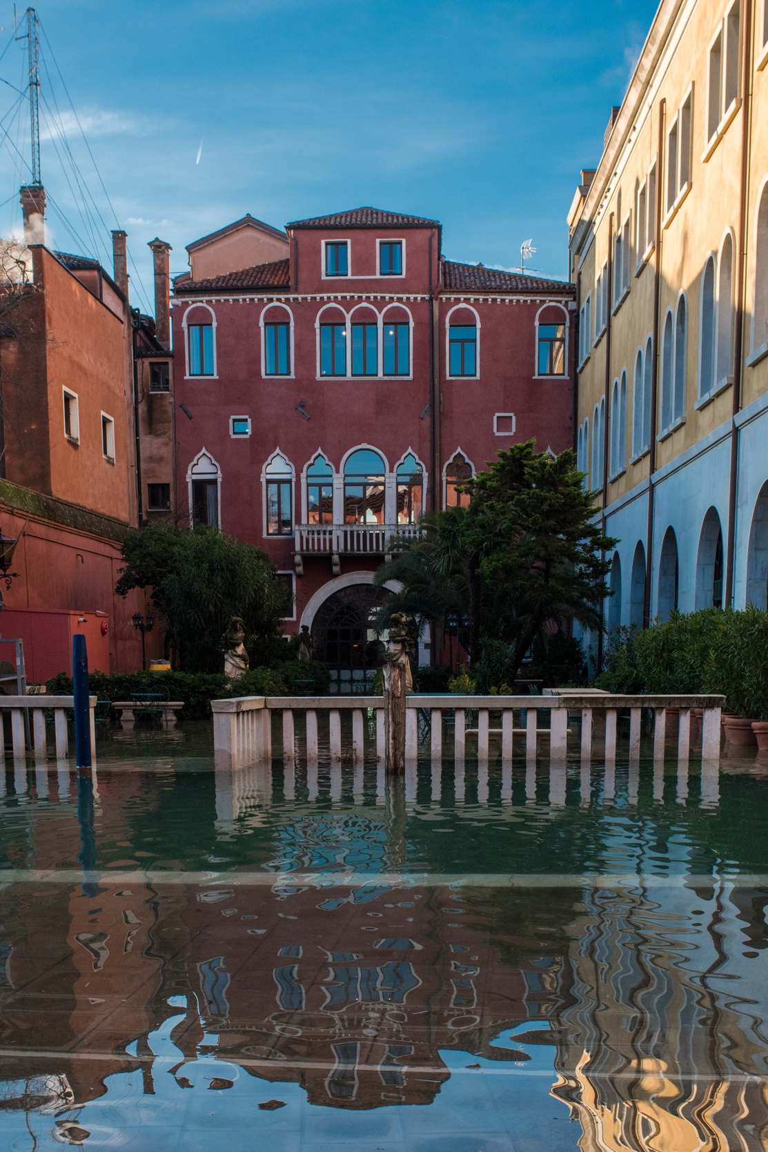 Слегка затопило Venice acqua alta Венеция прилив