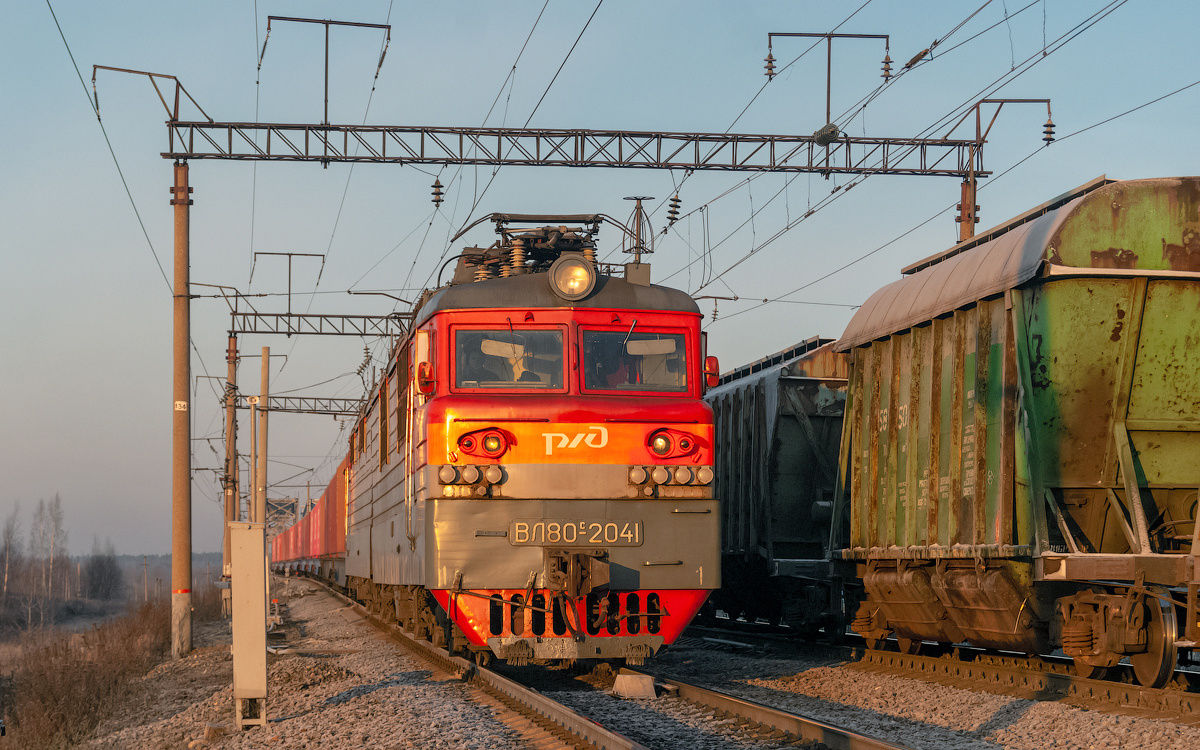 *** ВЛ80С-2041 сев сжд жд транссиб буй станция поезд транспорт локомотив электровоз