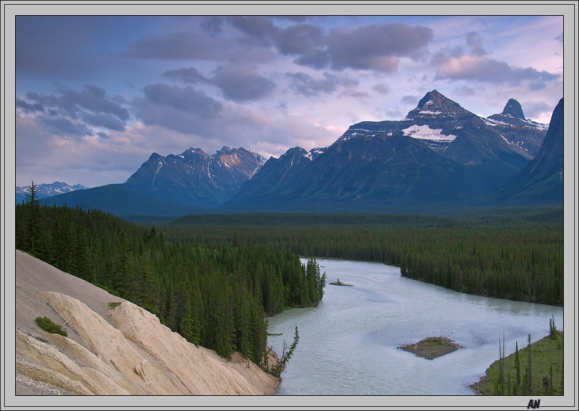 Скалистые горы: Saskatchewan River Canada Канада mountains горы Rockies