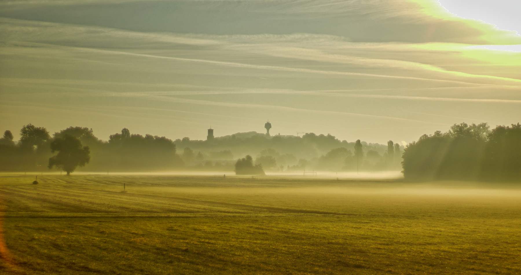 утро утро туман поле