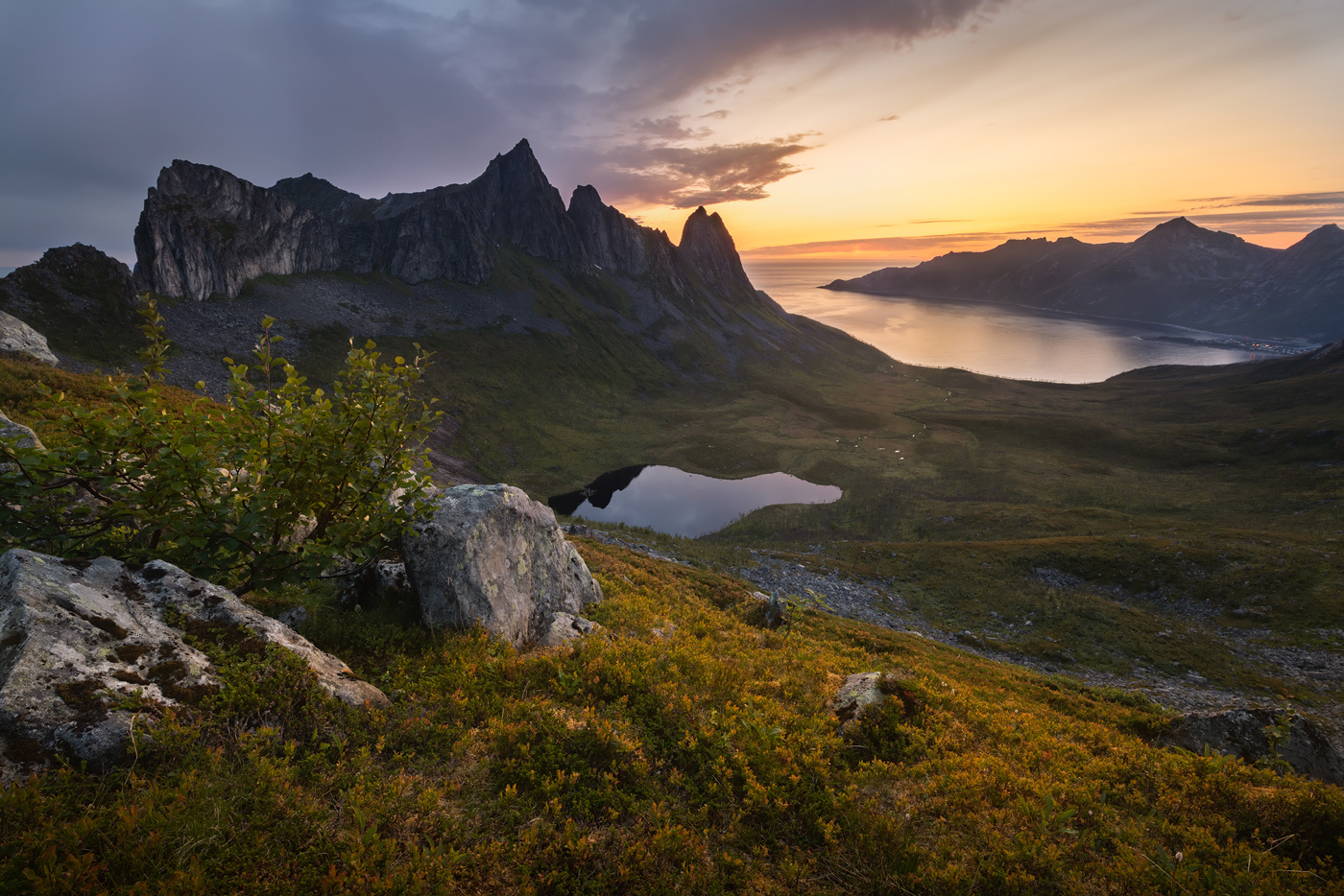 "Свет утренних сумерек" Норвегия Сенья горы Скандинадия