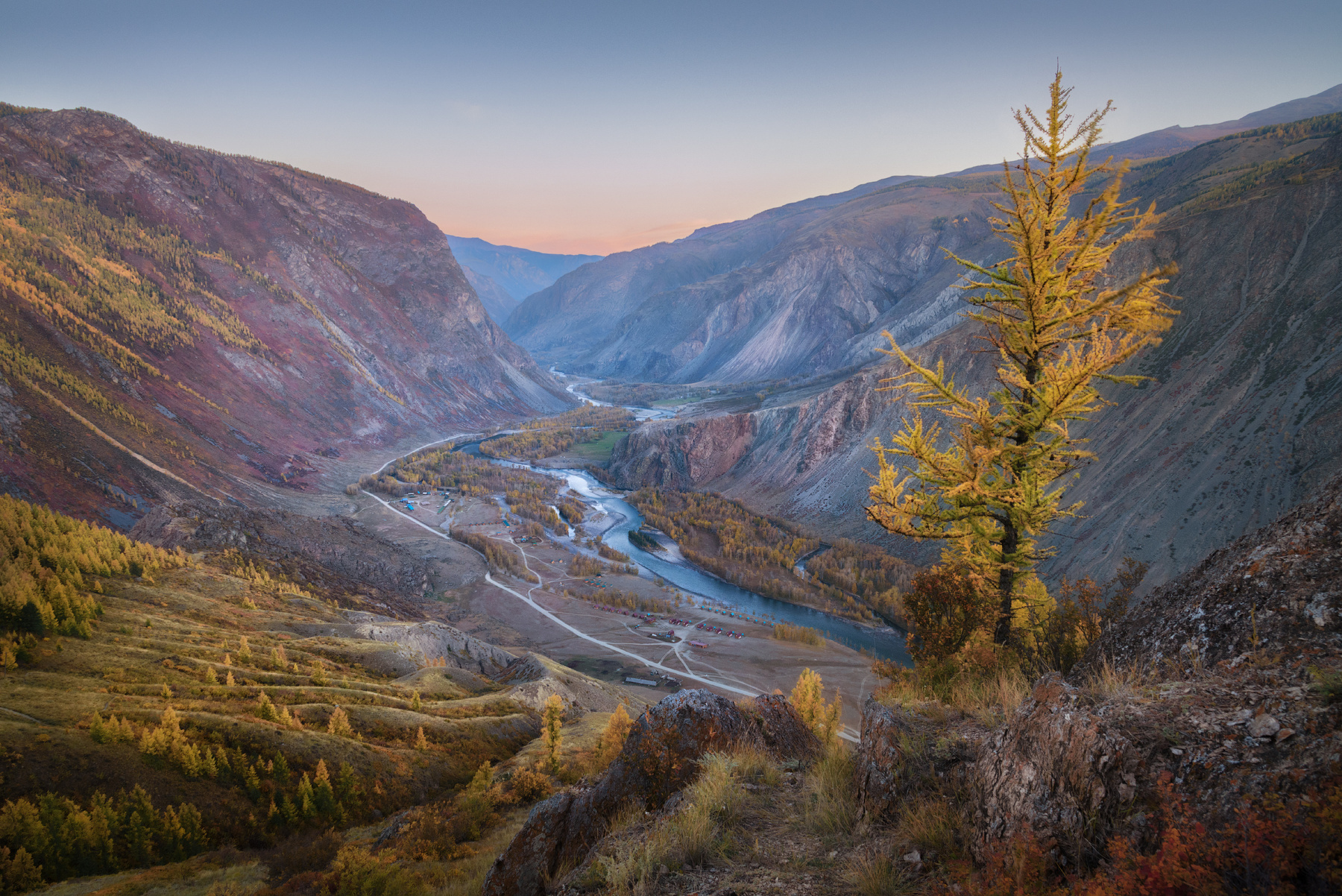 50 оттенков алтайской осени алтай горы каньон река чулышман долина кату-ярык рассвет осень сентябрь